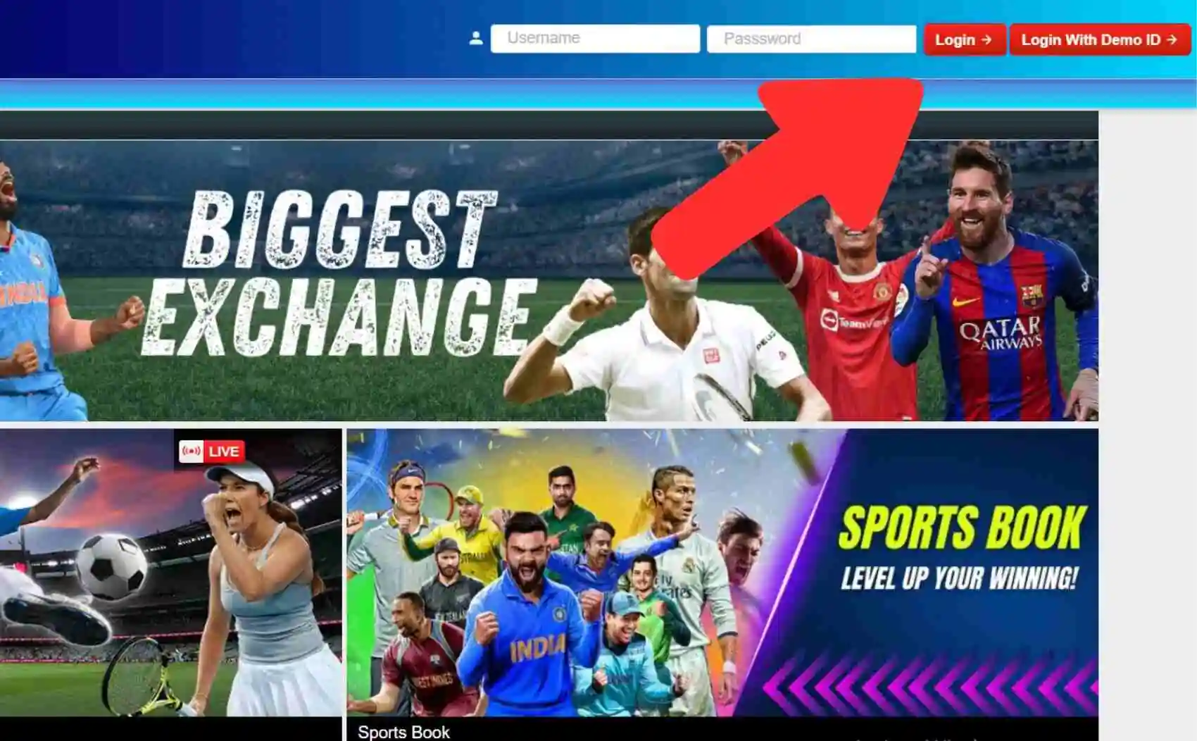 Laser247 India Start the registration process